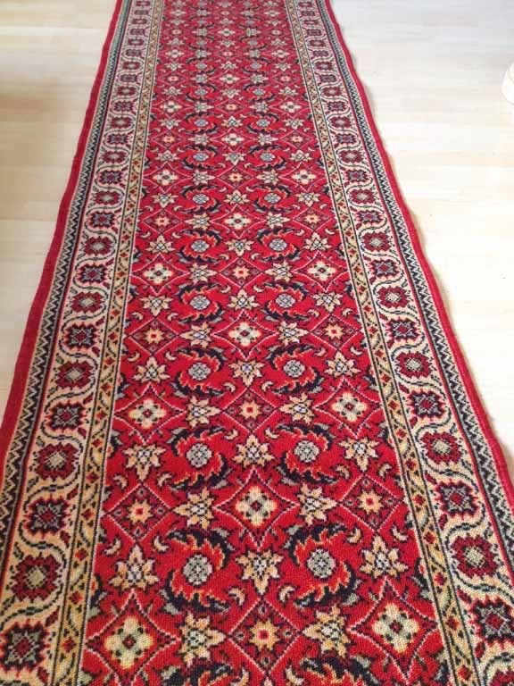 goochelaar Begeleiden verkiezen Vintage loper perzisch hal/gang oosterse tapijt wol,mahal,800x68 cm - rood  - Lopers tapijten - Westenhof