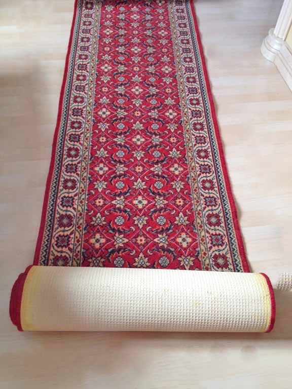 Helemaal droog Bermad Vertrappen Vintage loper perzisch hal/gang oosterse tapijt wol,mahal,800x68 cm - rood  - Lopers tapijten - Westenhof