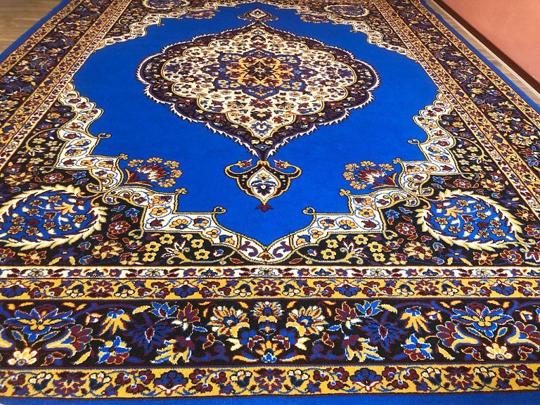 vooroordeel distillatie Opblazen Zeer groot oosters vloerkleed / perzisch tapijt klassiek kerman 400x300 cm  - Blauw - Tapijten / Vloerkleden - Westenhof