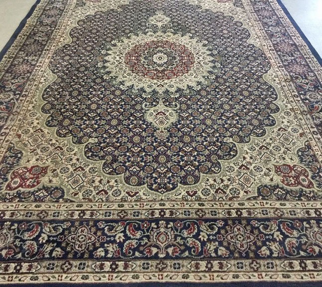 het internet Trouw Elektropositief Vintage oosterse vloerkleed/perzisch tapijt wol tabriz, bruin,groen met  blauw 300x200 cm - Tapijten / Vloerkleden - Westenhof